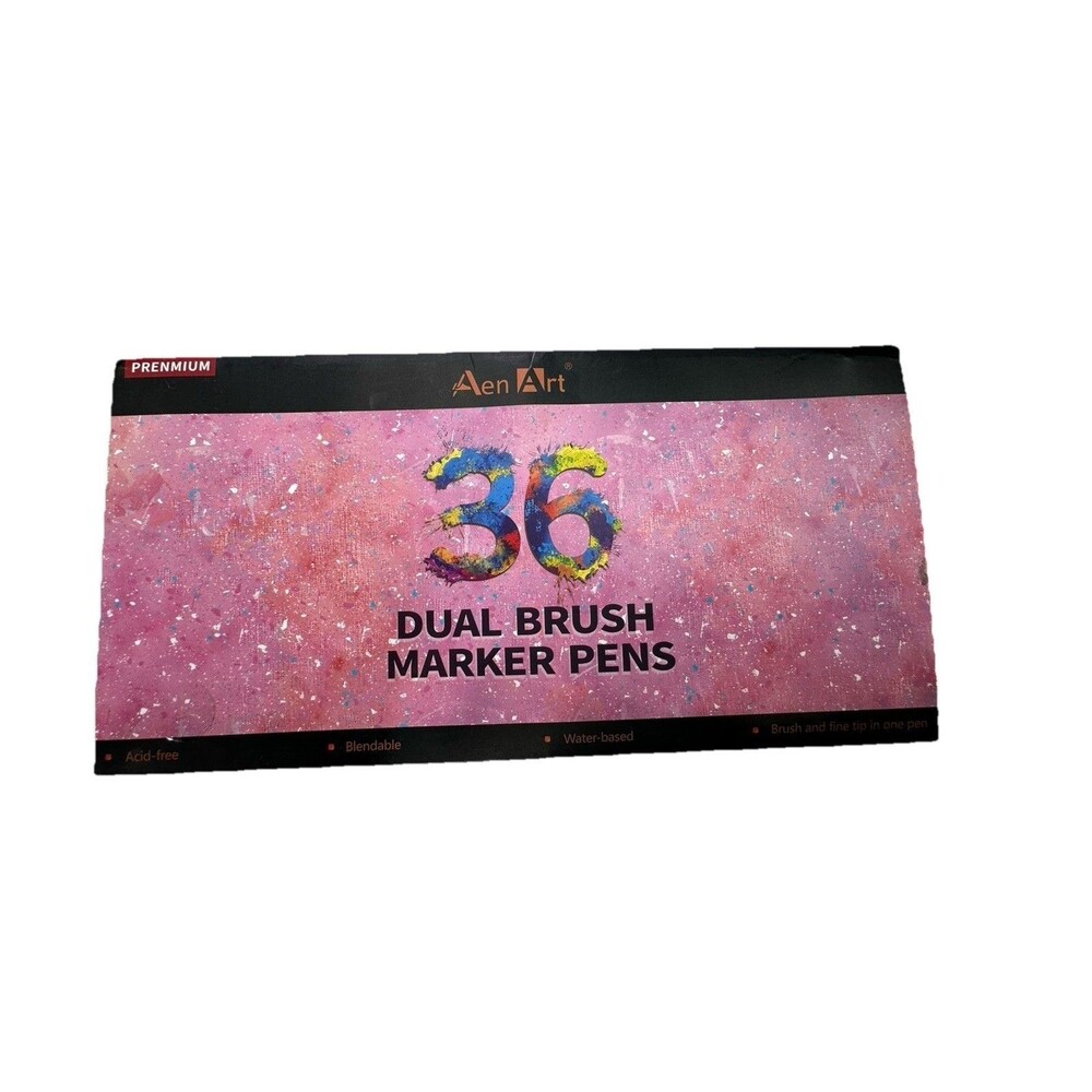 36 Color Set Dual Brush Marker Pens